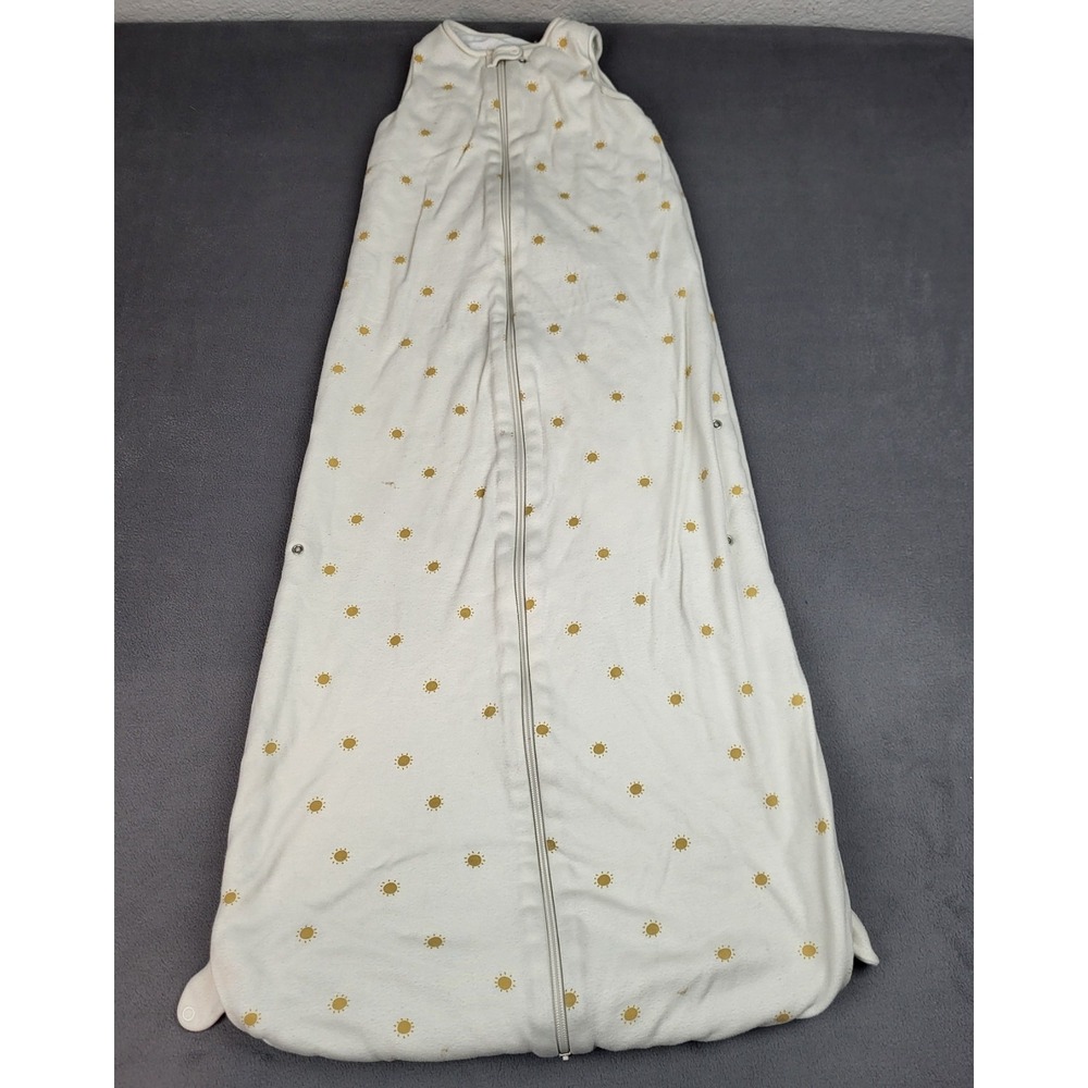 Mori Sleep Sack Baby 2 4Yr White Rayon Bamboo‎ Full Zip AOP Sun Design Light